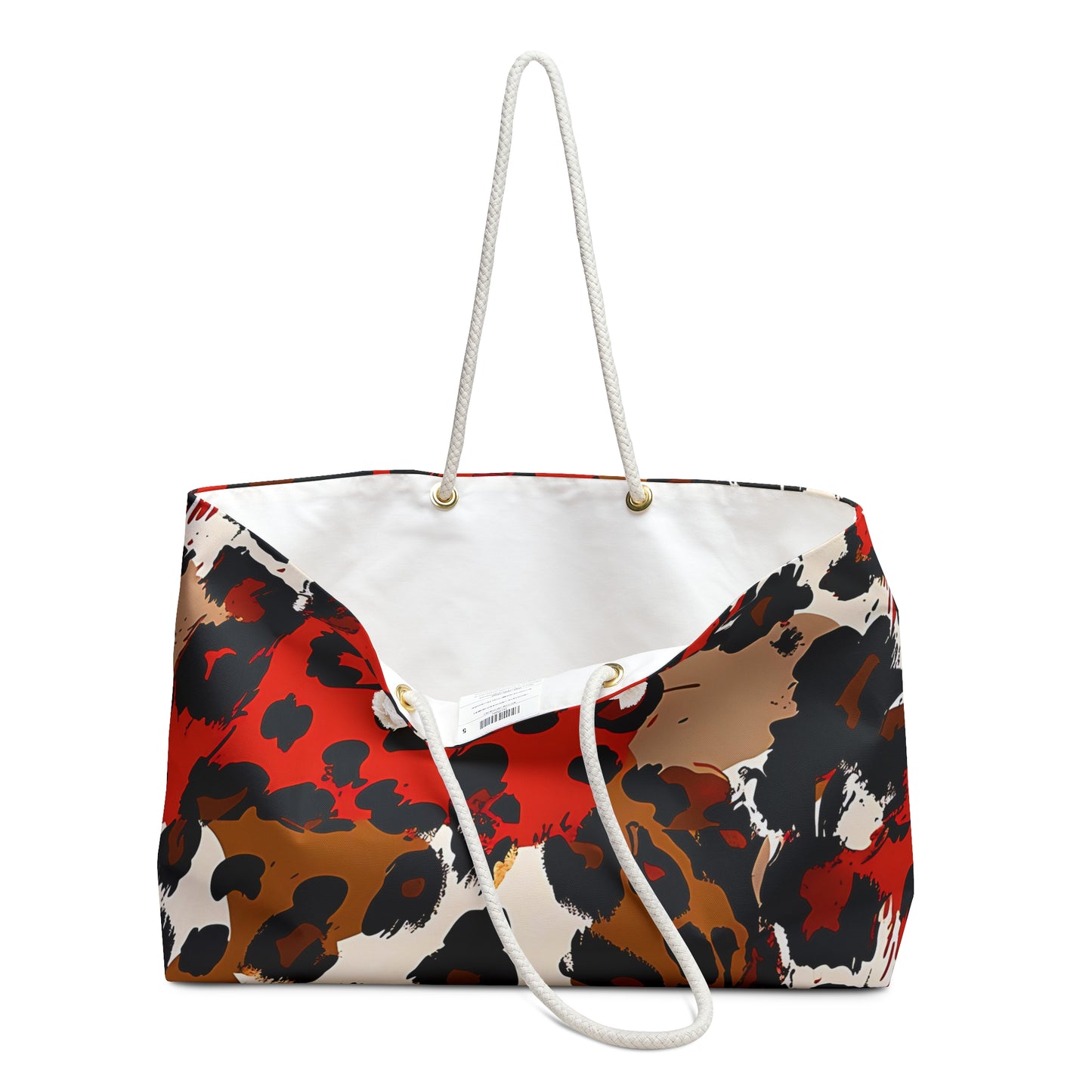 Crimson Leopard Weekender Bag