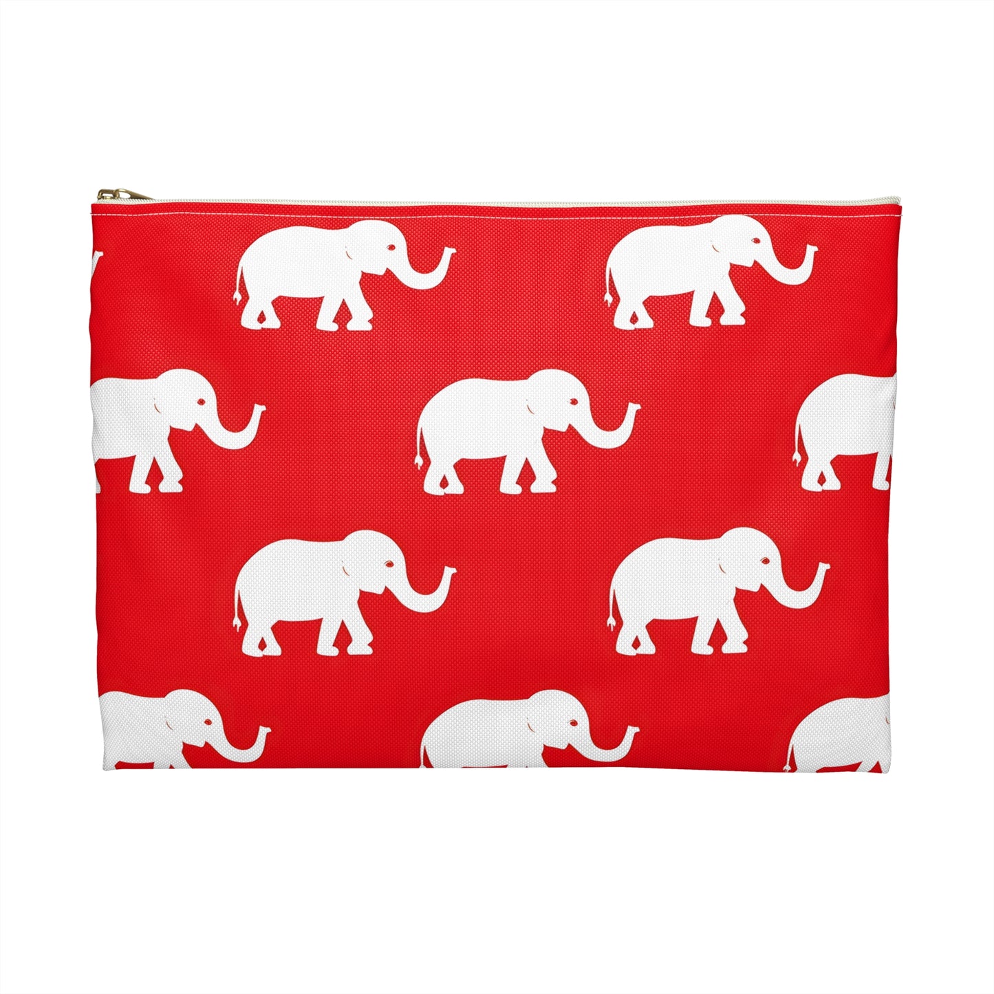 White Elephant Accessory Pouch