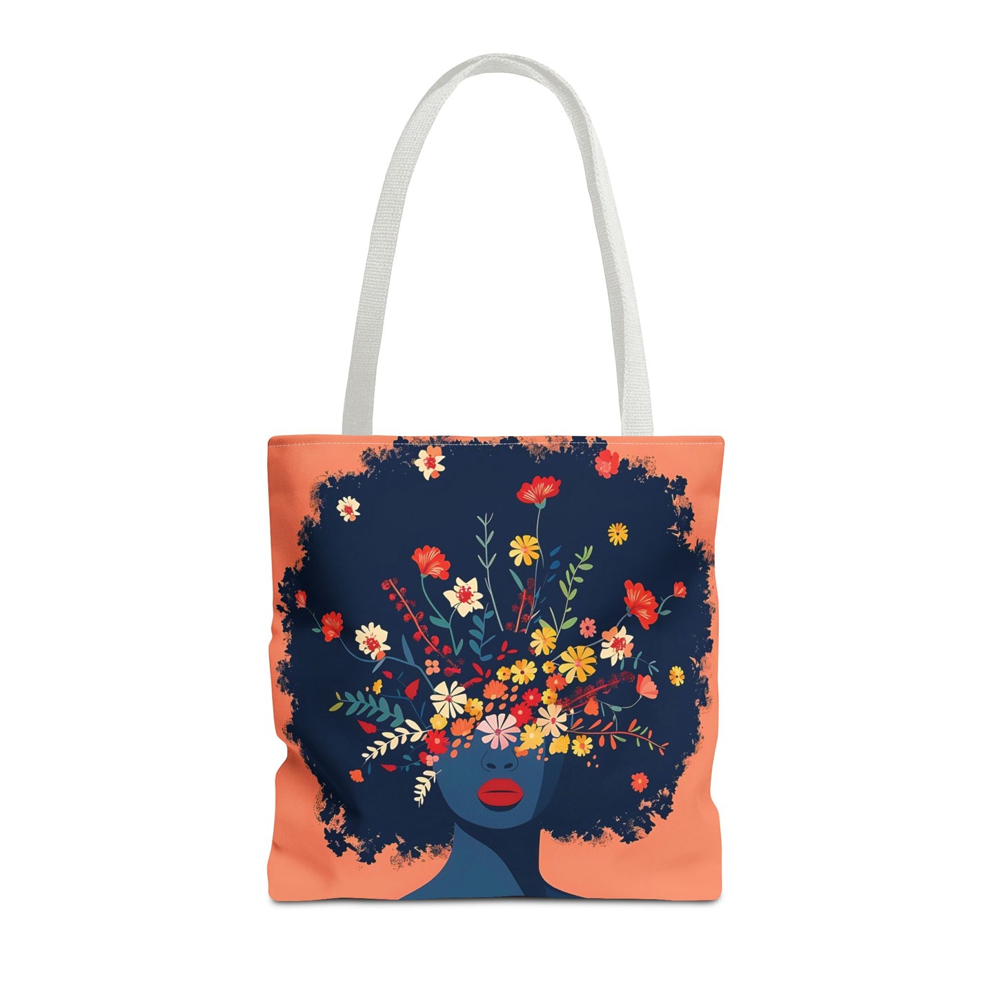Blooming Afro Tote Bag