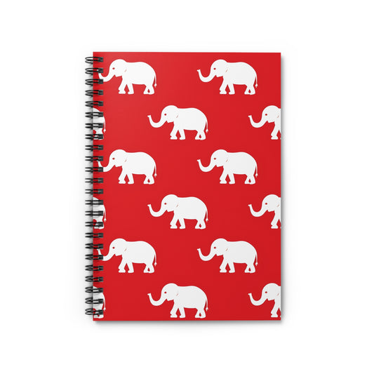 White Elephant Spiral Notebook