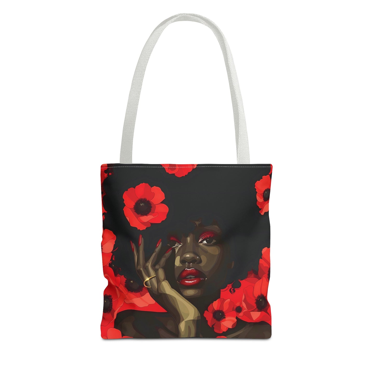 Red Flower Beauty Tote Bag
