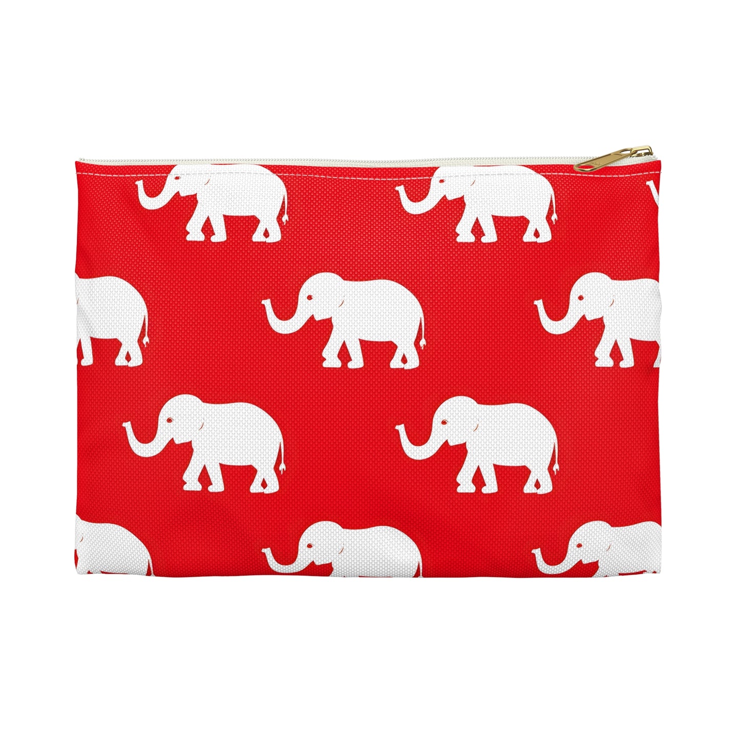 White Elephant Accessory Pouch