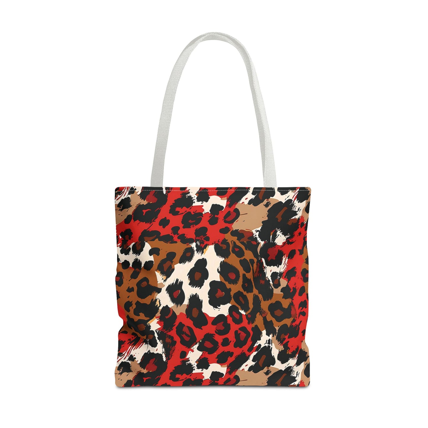 Crimson Leopard Tote Bag