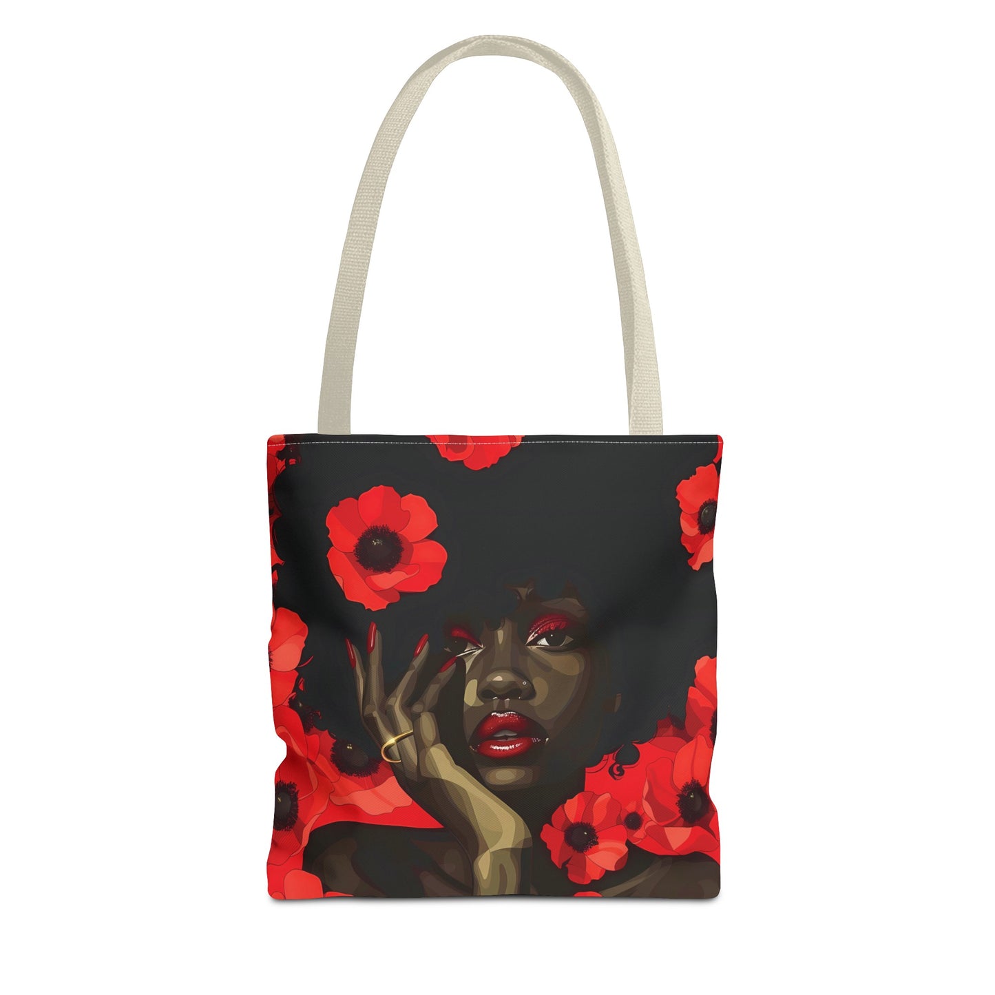 Red Flower Beauty Tote Bag