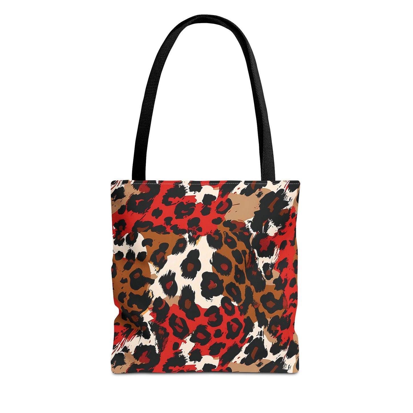 Crimson Leopard Tote Bag