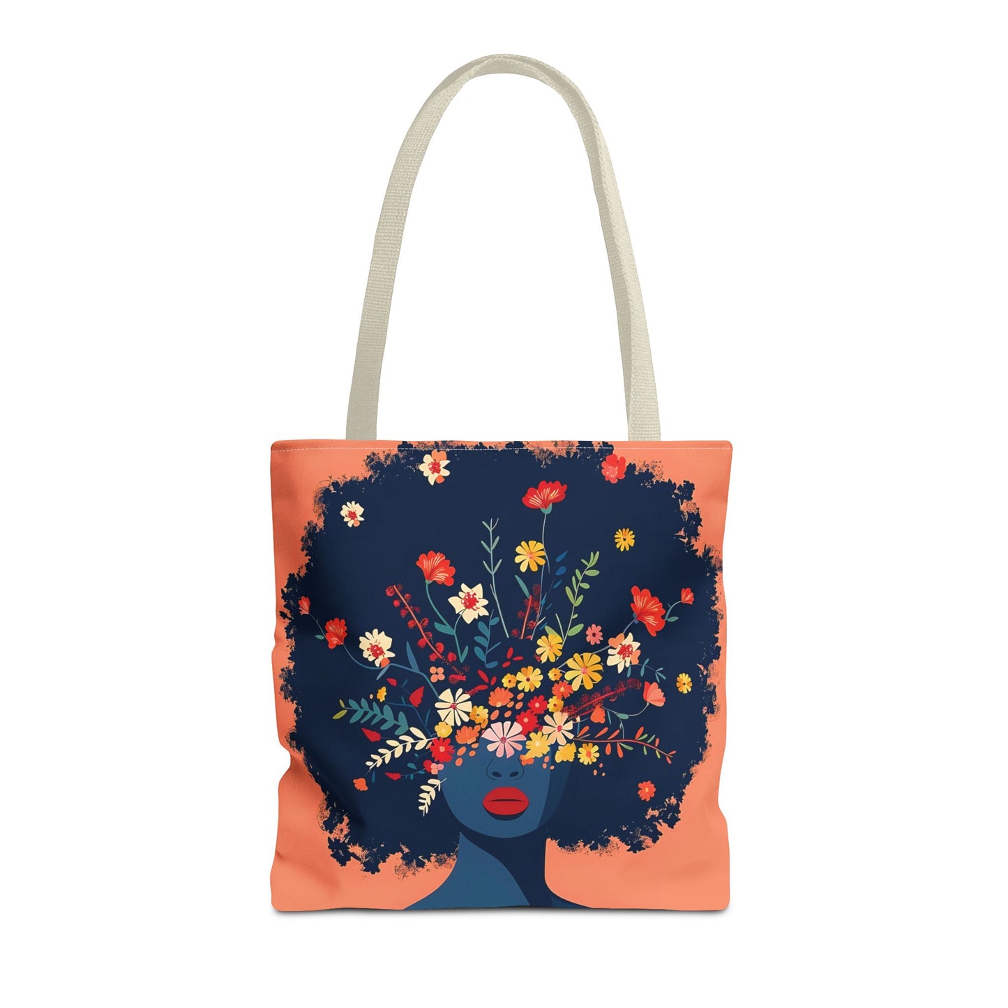 Blooming Afro Tote Bag