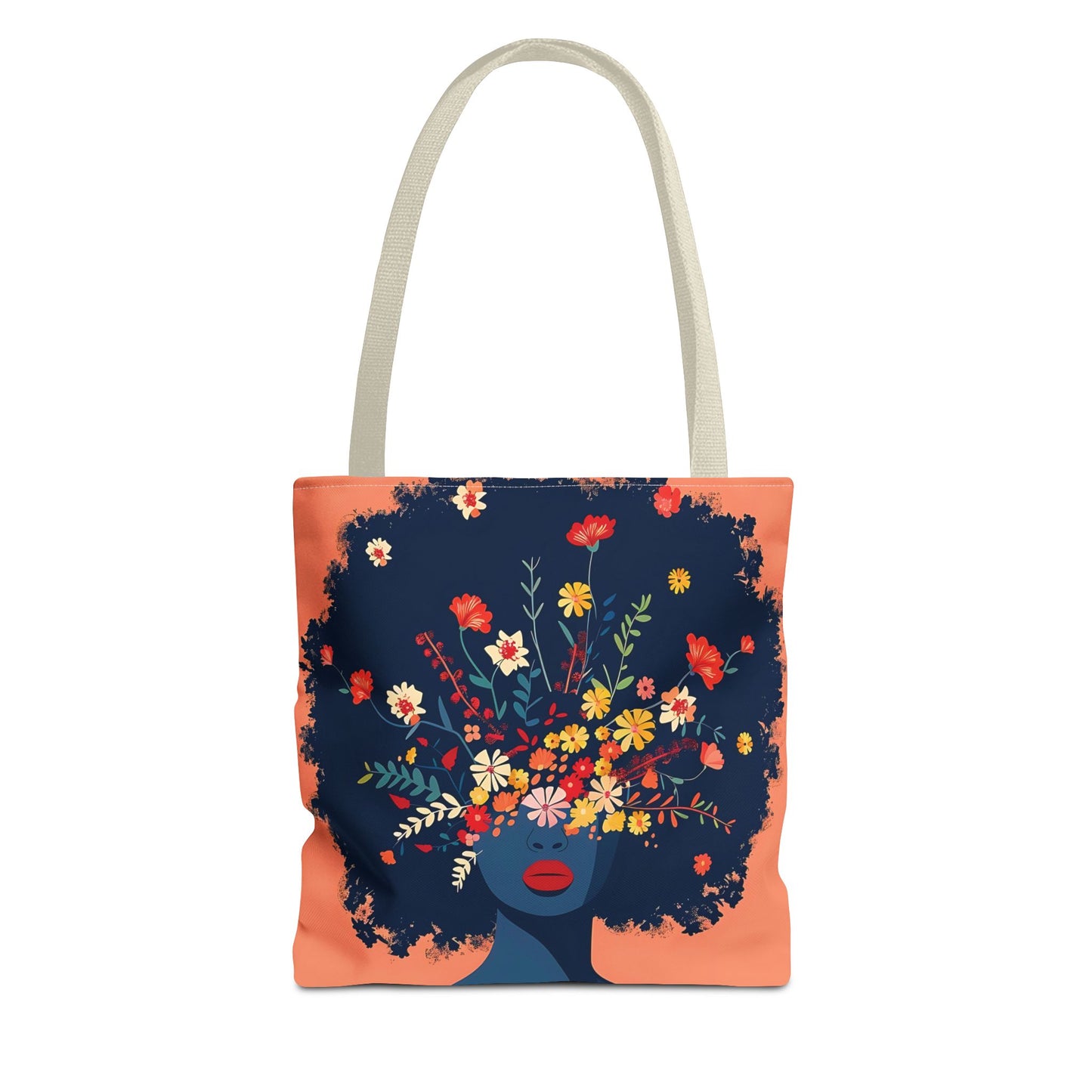 Blooming Afro Tote Bag