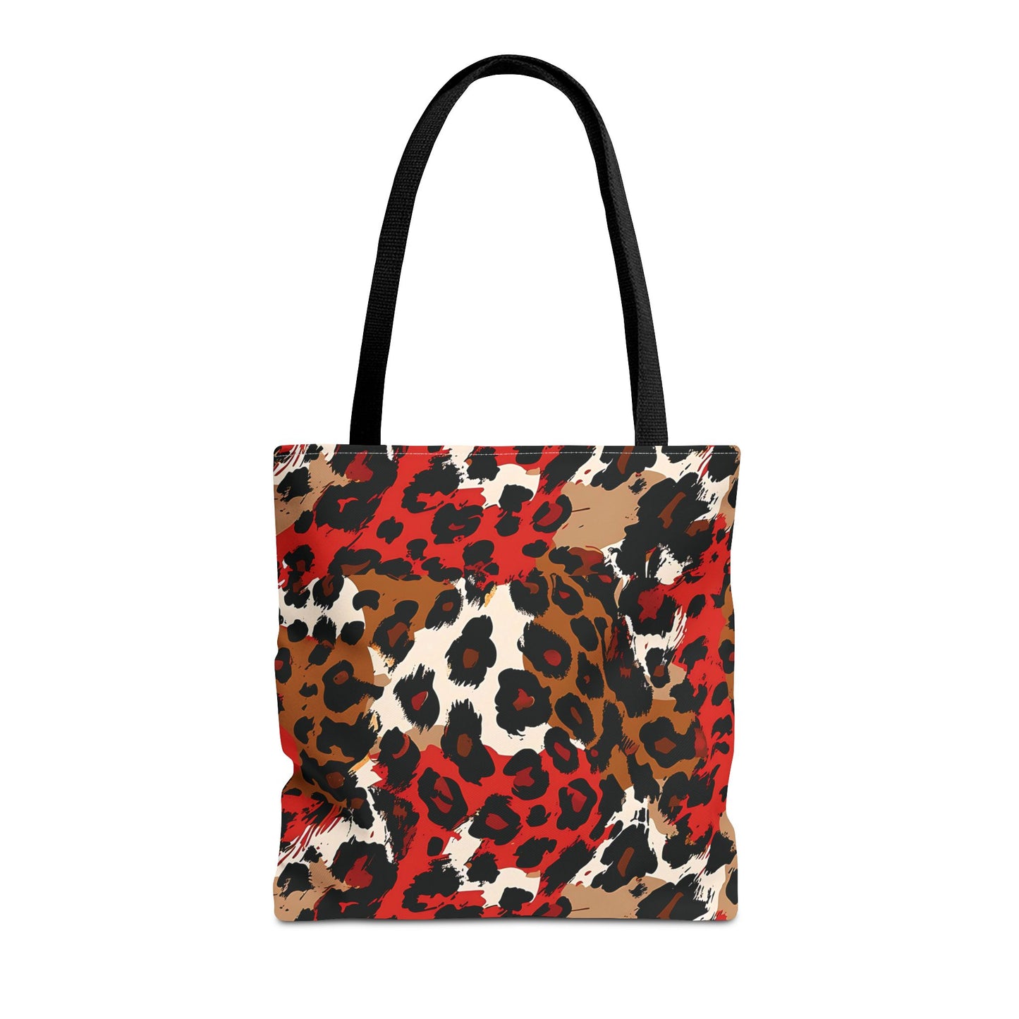 Crimson Leopard Tote Bag