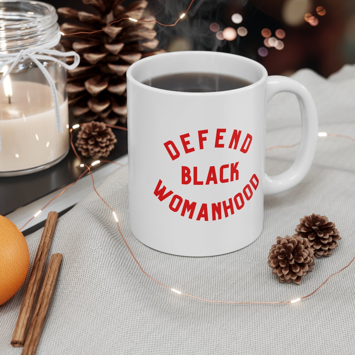 Defend Black Womanhood Mug