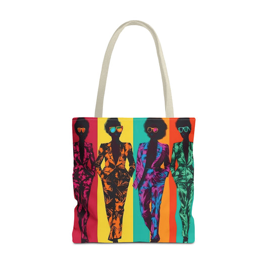 Modern Neon Muse Tote Bag