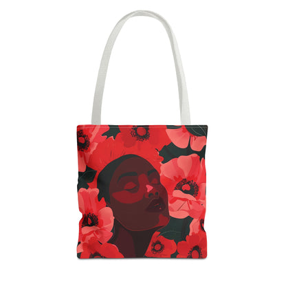 Blossoming Black Beauty Tote Bag