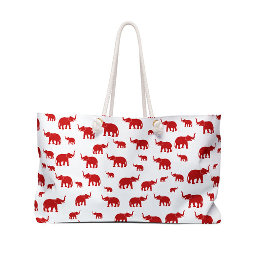 Red Elephant Weekender Bag