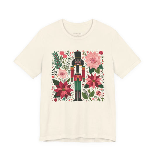 Nutcracker Floral Christmas T-Shirt