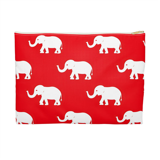 White Elephant Accessory Pouch