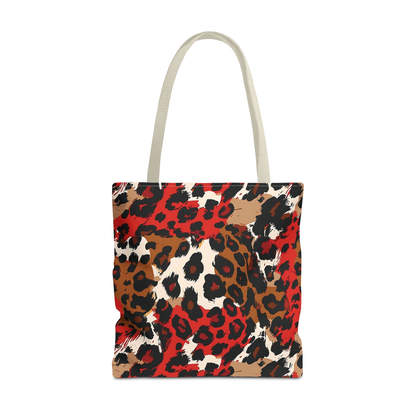 Crimson Leopard Tote Bag