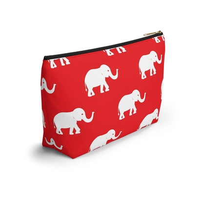 White Elephant Make-up Pouch