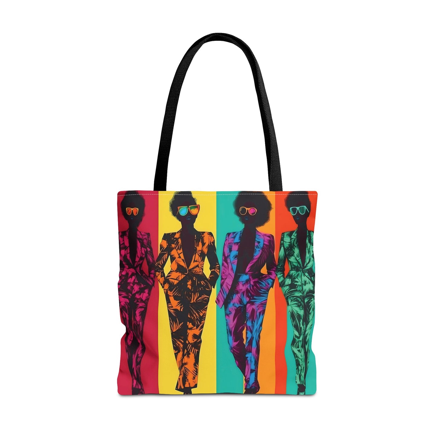 Modern Neon Muse Tote Bag