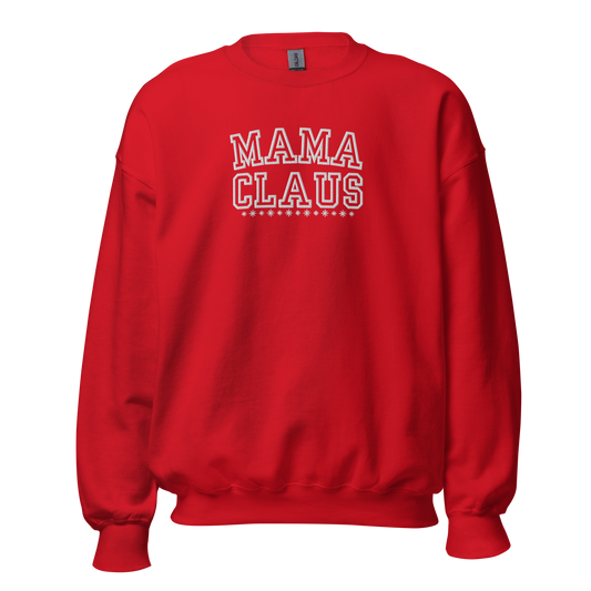 Mama Claus Embroidered Sweatshirt